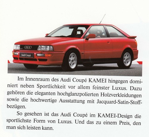 Audi coupe kamei design tuning - kamei,